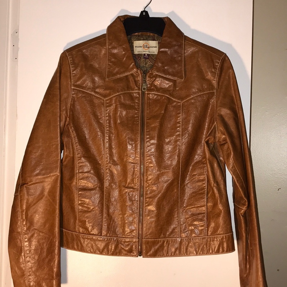Genuine leather jacket.